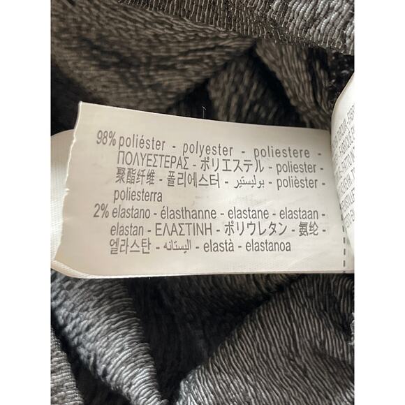 Zara Women's Gray Mock Neck Short Sleeve Top & Wide Tapered Pants Matching Set S - Picture 6 of 6